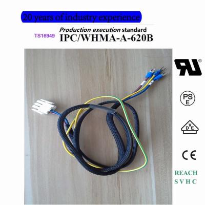 China TE 172166-1 4.2mm Pich 3P Connector wiring harness custom processing for sale