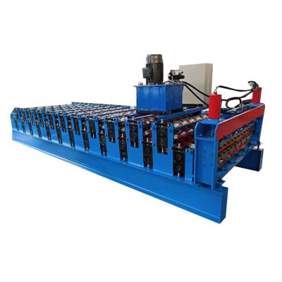 China Cheap factory price hot sell roofing sheet IBR corrugated roll forming machine Te koop