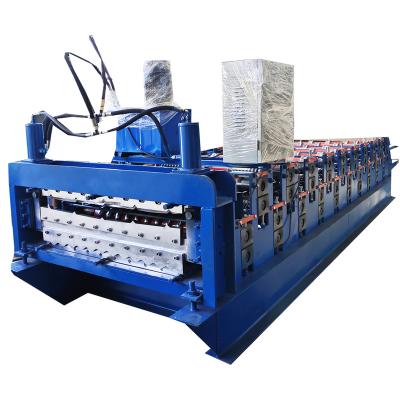 China roof making machine double layer roll forming building roof making machine Te koop