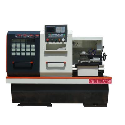 China 750mm automatic flat bed cnc lathe machine CK6140 with GSK Controller for metal turning en venta