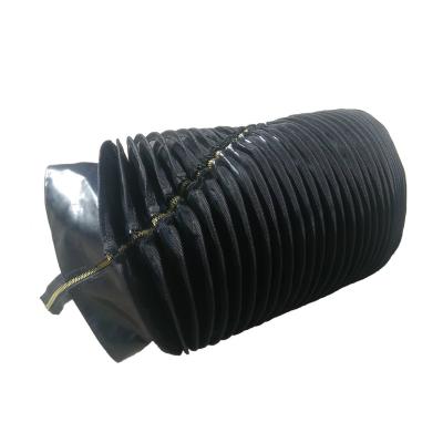 China Protective Cylinder Rubber Fabric Around Hydraulic Cylinder Rod Bellows Cylinder Shaft Cover Protective Cover Screw Cover With Zipper for sale