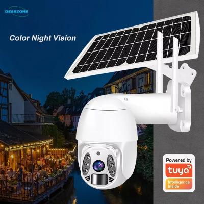 China High End Two Way Audio PTZ Solar Powered System 1080P WiFi Outdoor CCTV Camera Color Night Vision Solar Video Surveillance With 64GB Memories for sale