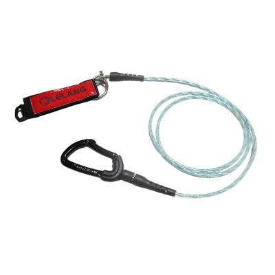 China Free Diving Lanyard Bottom Water Safety Lanyard Aluminum Alloy Buckle For Sea Training LY-002 for sale