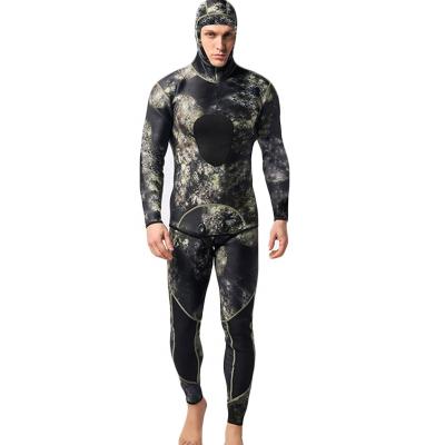 China 3MM Antibacterial Neoprene Surfing Diving Suit Camouflage Spearfishing Wetsuit Neoprene Wear Suit for sale