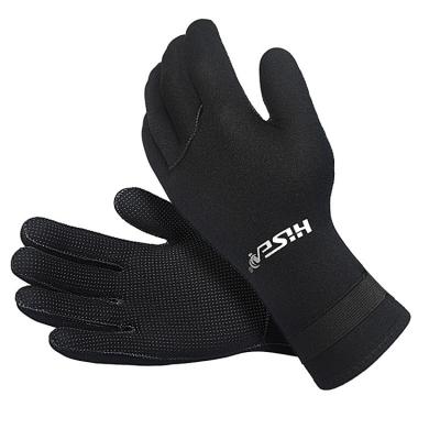 China Keep Hot Customized Logo 3mm Neoprene Waterproof Anti Slip Finger Scuba Flexible Swimming Diving Gloves 5 for sale