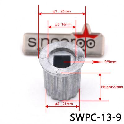 China Zinc Alloy 2 Teeth 13 Pcs Washing Machine Washer Pulsator Inner Core 9mm x 9mm for sale