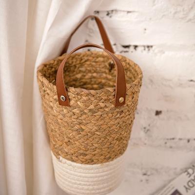 China Decoration Wedding Home Decoration Wholesale Customized Straw Woven Baskets Artificial Flowers Maid Wedding Central Institute of Statistics Border Style Wholesale Bamboo Home Decoration for sale