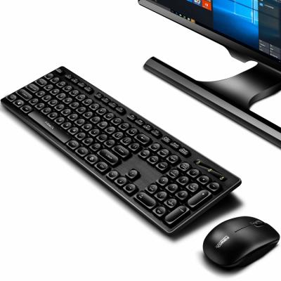 China Hot Selling Slim Designed 2.4GHz Wireless Technology Flat Key 2.4Ghz Wireless Keyboard and Mouse Combo for Desktop and Personal Computer for sale