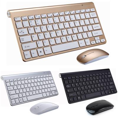 China 2.4GHz Wireless Technology Slim Designed Flat Key 2.4Ghz Hot Selling Wireless Keyboard And Mouse Combo for sale