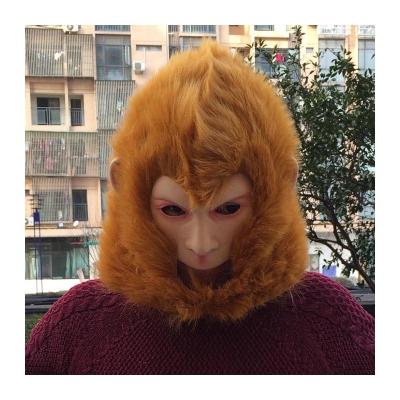 China Eco-friendly Halloween Party Masks Travel To Western Costume Monkey King Headgear Latex Animal Head Mask Festival Performance Props for sale