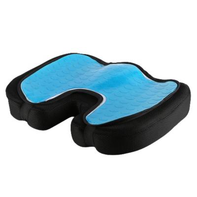 China PORTABLE Comfort Gel Memory Foam Elder Chair Coccyx Orthopedic Cooling Cushion For Wheelchair for sale