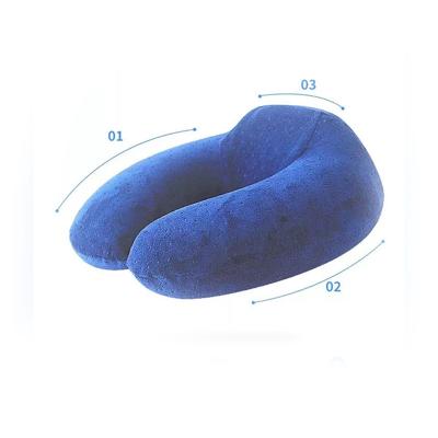 China New Design PORTABLE Memory Foam Neck Pillow Ergonomic Custom Neck Rest Support Memory Foam Travel Pillow for sale