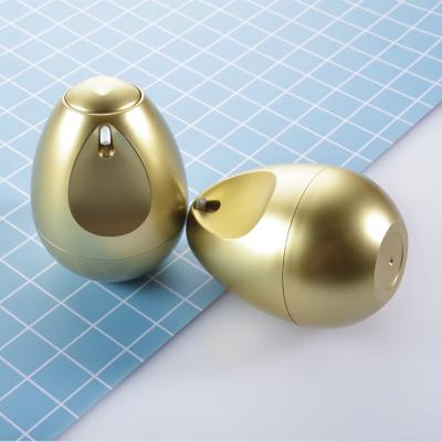 China BEAUTY PACKAGING 30ml cosmetic packaging for skin care unique egg shape with luxury pump gold skin cream bottle for sale