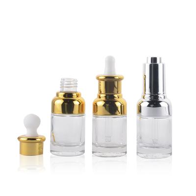 China Personal Care 30ml Shoulder Cap Essential Oil Dropper Bottle Serum Pump Bottle for sale