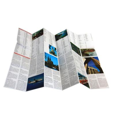 China Advertising Printing Full Color Flyers Hot Sale Folding Printing Flyers With Free Sample for sale