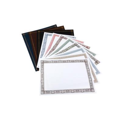 China Certificate School Competition Awards A4 Printing Paper Certificate Holder for sale