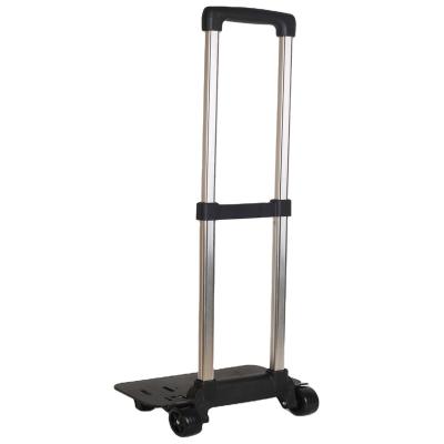 China Aluminum factory price trolley Handle Suitcase Accessory Newest foldable double trolley for sale