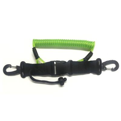 China Bobina Lanyard Steel Tethering de la liberación rápida del lazo TPU de la secuencia el 1.5m estirado en venta