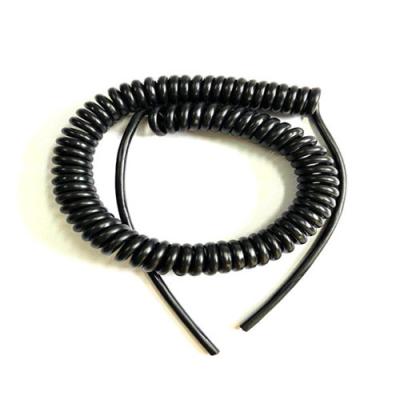 China Cuerda plástica fuerte de la seguridad del diámetro TPU de los 5M Flexible Coil Lanyard 8.0M M en venta