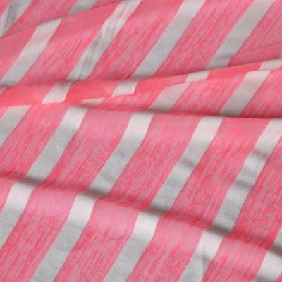 China 718#Manufacturer direct sale stripe sunblock garment fabric 40% plain rayon knitted 60% polyester rib fabric for sale