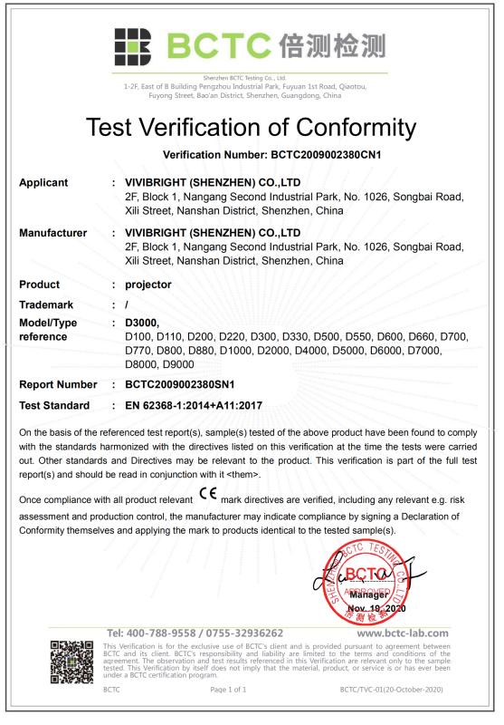 CE - Vivibright (Shenzhen) Co., Ltd.