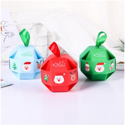 China Gift & New Christmas Craft Small Candy Decoration Packaging Box Christmas Gift Creative Apple Box Packaging for sale