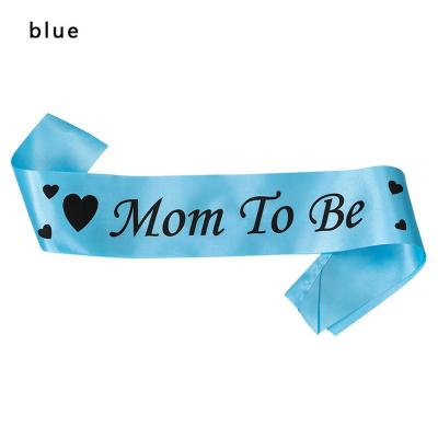 China Hot Selling Baby Shower Baby Shower Mother Party Sling Strap Self-Sealing Spot Sash Strap Mum To Be Tag Strap Sling for sale