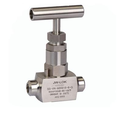 China General Forged Type Ferrule Stainless Steel Fitting Angle Needle Valve for sale