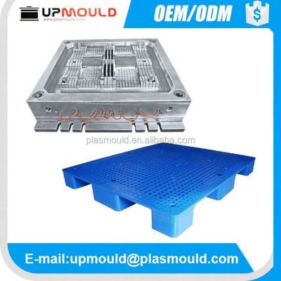 China Steel Single Face Plastic Pallet Roto Casting Plastic Pallet Panel Mold for sale