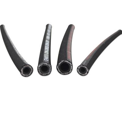 China Fabric Cover Rubber Hydraulic Hose Wear Resistant Synthetic Rubber High Pressure Hydraulic Rubber Hose For Mine for sale