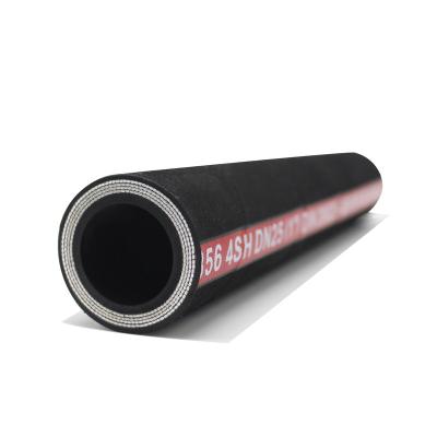 China Wear Resistant Synthetic Rubber Flexible Spiral Hydraulic Rubber Hose EN856 4Shipping and Handling NBR Hydraulic Rubber Hose of Hydraulic Rubber Hose for sale