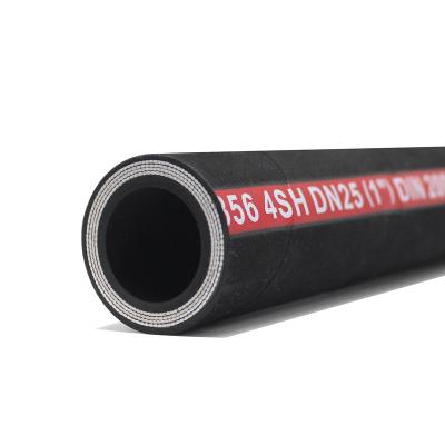 China 1 1/2 Inch EN856 4SP Hydraulic Hose Wear Resistant Synthetic Rubber High Pressure Hydraulic Hydraulic Hose for sale