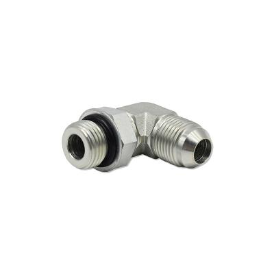 China Carbon Steel 45# 1JO9 JIC Male x SAE O Ring Boss ISO 11923 Ningbo Hose Fitting Hydraulic Hose Connector Adapter Crimping Fitting for sale