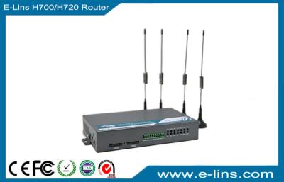 China Dual Sim 4 LAN RJ45 Ethernet Industrial Cellular Router for ATM / Kiosk Substation for sale