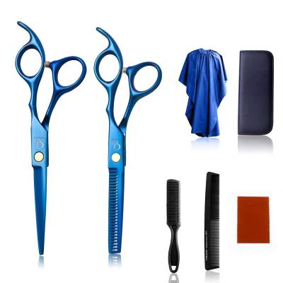 China Other Hot On Amazon High Quality 11 Pieces For Hairdressing Set 7 Inch Stainless Steel Barber Scissors for sale