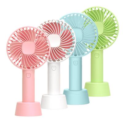 China Factory Wholesale Cute USB Charging Handheld Cooler Humidifier Quiet Mini Air Fan 1200mAh for sale