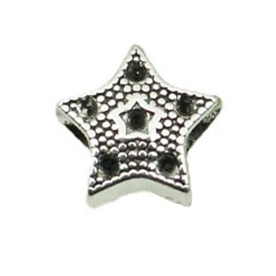 China Factory FASHIONABLE Five-pointed Star XUE YI Hole Bead DIY Alloy Personality Big Necklace Beads For Jewelry Making for sale