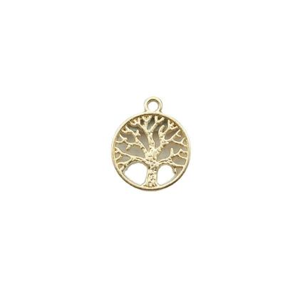 China FASHIONABLE XUE YI Factory Around Life Pendant Accessories Round Necklace Hollow Tree For DIY Jewelry for sale