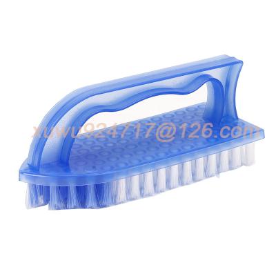 China 2023 Sustainable Cleaning Brush Transparent Multicolor Plastic Shoe Sweep Handheld Cleaning Brush for sale