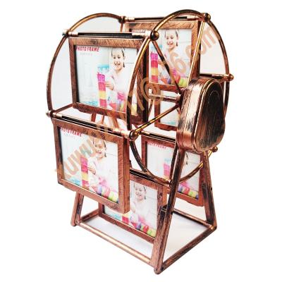 China Retro Plastic Music Box of Home Decoration Items Ferris Wheel Photo Frame Ferris Wheel Music Box Picture Frame 5 Inch for sale