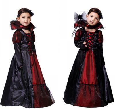 China Wholesale High Quality Role Play Party Kids Spandex Halloween Queen Princess Skirt Halloween Costume Wicked Children for sale