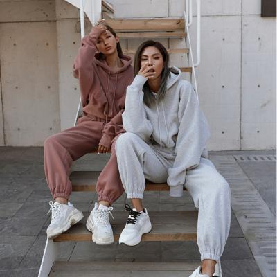 China Street style fashion shorts hoodie women's sports two-piece suit news leisure anti-pilling women's sports hoodie women's two-piece suit for sale