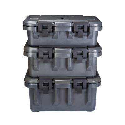 China Food Grade PE+PU Foam Car Food Keep Warmer Plastic Food Insulated Transport Thermos Food Warmer Container for sale