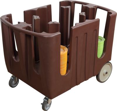 China Restaruant Hotel Storage Supplies Dish Multiple Adjustable Dish Trolley Mobile Food Tray Cart for sale