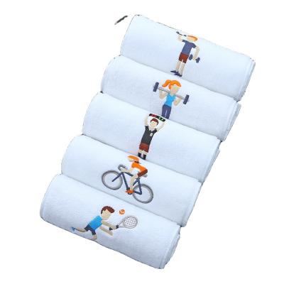 China Common Customized Towel LOGO Cotton Sports Towel Lengthened Embroidery Fitness Towel Kids Safe Manufacturers Wholesale for sale