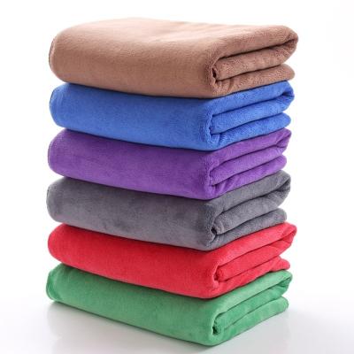 China Child Safe Manufacturers Wholesale 350G Thickened Wool Car Towel Water Absorption Super Fine Fiber Car Wash Easy Towel for sale