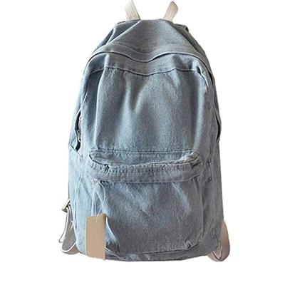 China ESC0014 Denim Girls Bags School College Bags Denim Backpack For Girls for sale