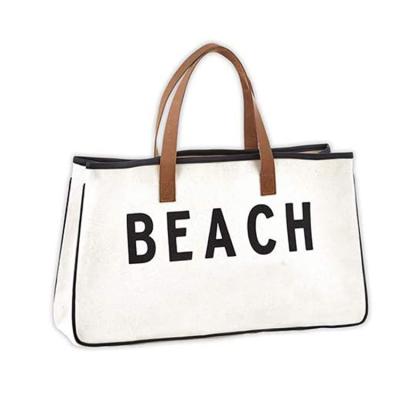 China EB0252 Large Fashion Beach Bag 5038 Cotton Canvas Summer Bags 2021 Women Handbags for sale