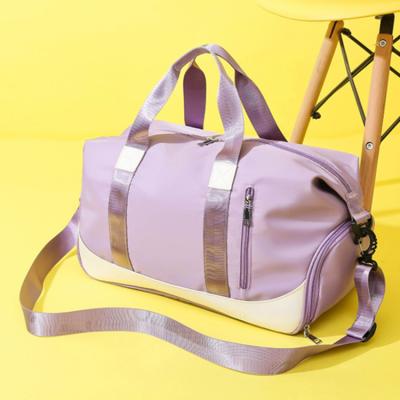 China EB0212 Fashion Spend One Night Bag Purple Overnight Bag Women Duffel Bag Travel Customized for sale