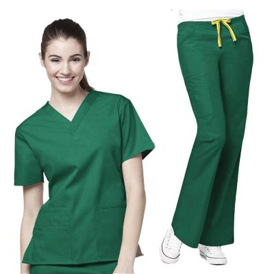 China Hot Sale Breathable Breathable Doctor Uniforms Medical Nursing Scrub Suits Uniform Clinic Scrub Twill Scrub Suit Designs Nursing Clothing Sets Hospital for sale